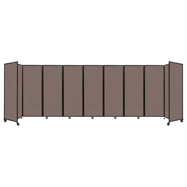 Room Divider 360 Folding Portable Partition 25' x 7'6" Latte Fabric